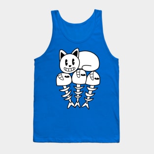 Cat's Fish Bones Tank Top